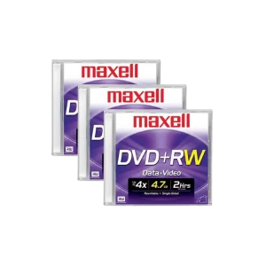 DVD-RW MAXELL 4.7GB REGRABABLE SLIM C/10