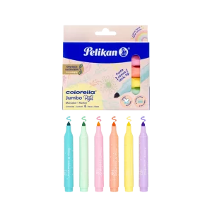 MARCADOR COLORELLA PELIKAN 6C PASTEL PUNTA REDONDA