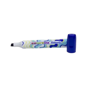 MARCADOR COLORELLA PELIKAN TRIANGULAR AZUL PUNTA BISELADA C-10