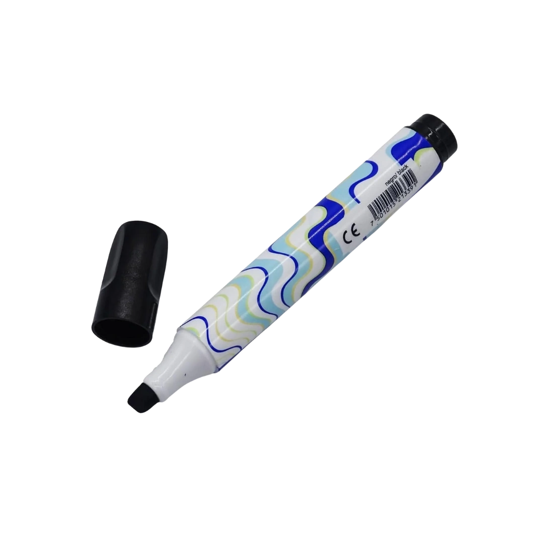 MARCADOR COLORELLA PELIKAN TRIANGULAR NEGRO PUNTA BISELADA C-10