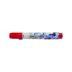 MARCADOR COLORELLA PELIKAN TRIANGULAR ROJO PUNTA BISELADA C-10