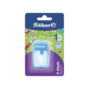 SACAPUNTAS PELIKAN DEPOSITO V-BLADE T/1 AZUL