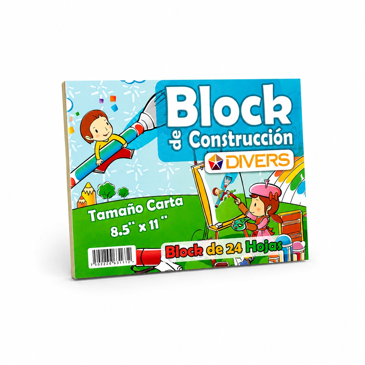 BLOCK CONSTRUCCION DIVERS CARTA 24 HOJAS