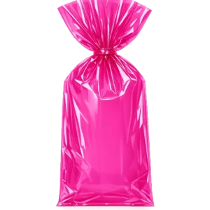 BOLSA CELOFAN PADI LISA FUCSIA P/25