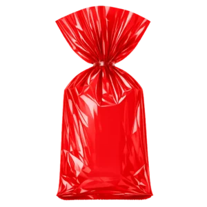 BOLSA CELOFAN PADI LISA ROJO P/25