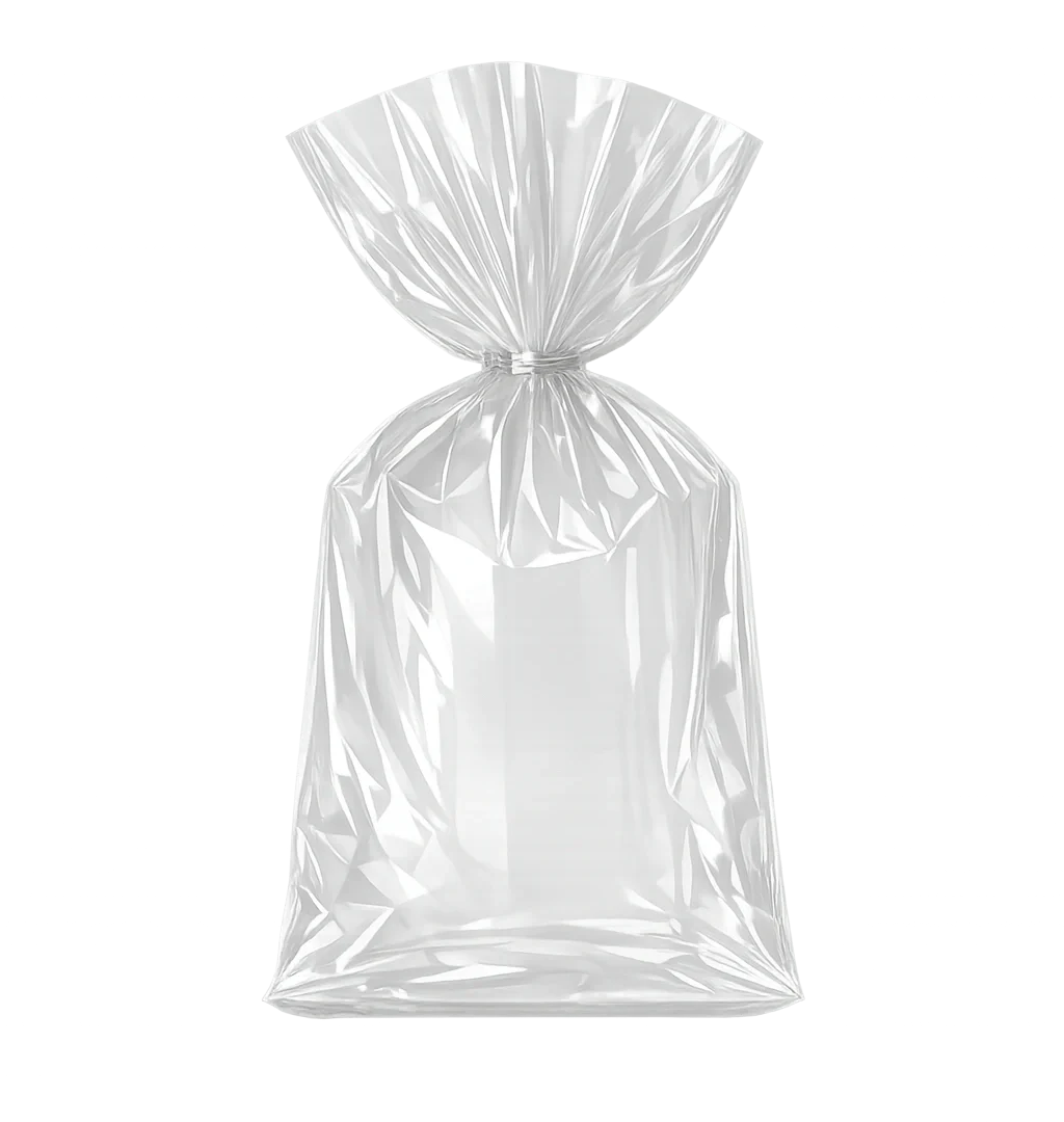 BOLSA CELOFAN PADI LISA TRANSPARENTE P/25
