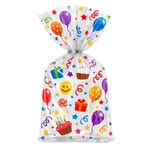 BOLSA CELOFAN CHICA PADI IMPRESA P/25