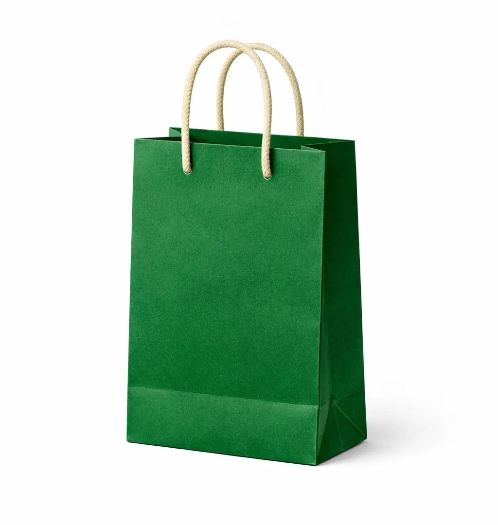 BOLSA KRAFT SOLIDO E SIGMA VERDE NAVIDAD