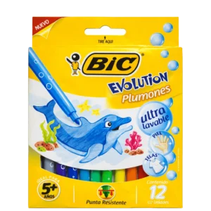 MARCADOR ESCOLAR BIC EVOLUTION C/12 COL