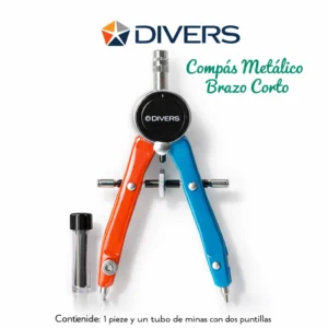 COMPAS METALICO DIVERS PRESICION CON MINAS 2MM