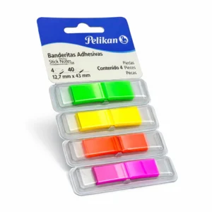 NOTA ADHESIVA PELIKAN BANDERITAS 4 X 40 HOJAS