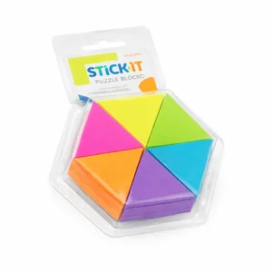 NOTA ADHESIVA STICKN 21369 TRIANGULOS 6 COLORES