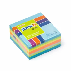 NOTA ADHESIVA STICKN 21535 CUBO 250H 2X2 NEON TONOS CELESTE