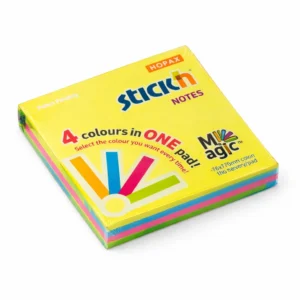 NOTA ADHESIVA STICKN 21571 BLOCK 100H 3X3 NEON ARCOIRIS