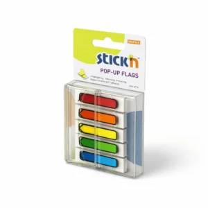 NOTA ADHESIVA STICKN 26003 BANDERITAS CON DISPEN 5 COLORES