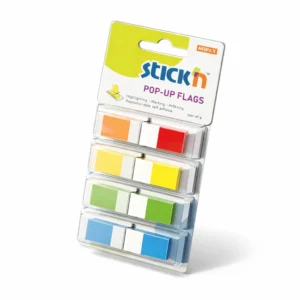 NOTA ADHESIVA STICKN 26020 BANDERITAS C/DISPEN 4 COLORES
