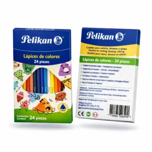 CRAYON DE MADERA PELIKAN TRIANGULAR 24 LARGO