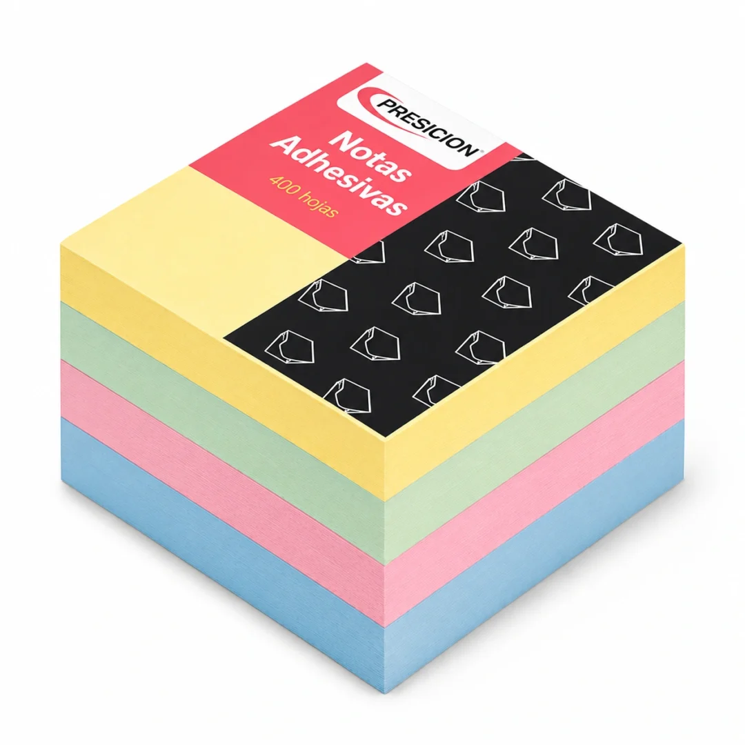 NOTA ADHESIVA PRECISION CUBO 2X2X250H 4 COL. PASTEL