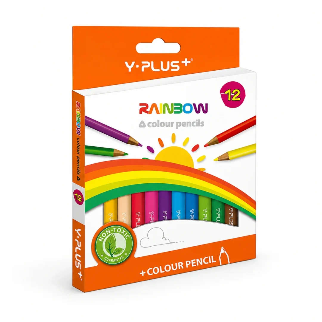 CRAYON DE MADERA Y-PLUS TRIANGULAR 12 CORTO PC1502