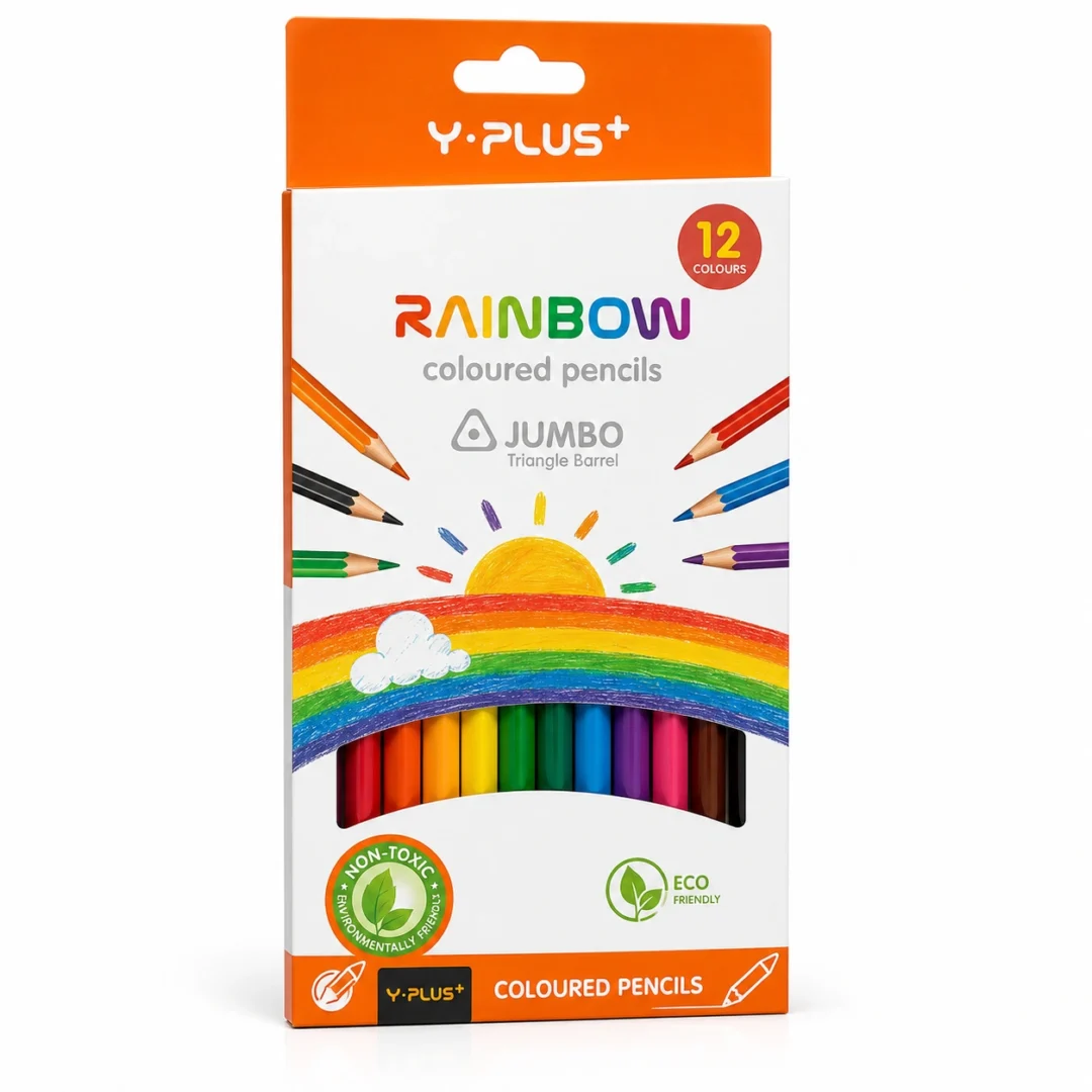 CRAYON DE MADERA Y-PLUS TRIANGULAR JUMBO 12 LARGO PC1211