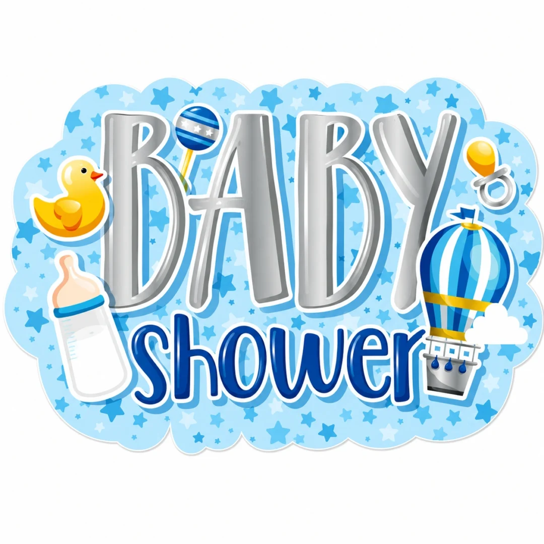 LETRERO PADI MEGA BABY SHOWER NIÑO