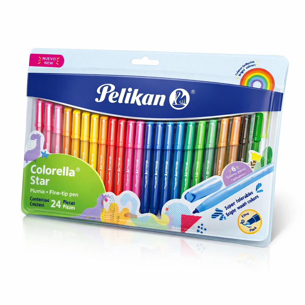 MARCADOR COLORELLA STAR PELIKAN SET 24 FINO