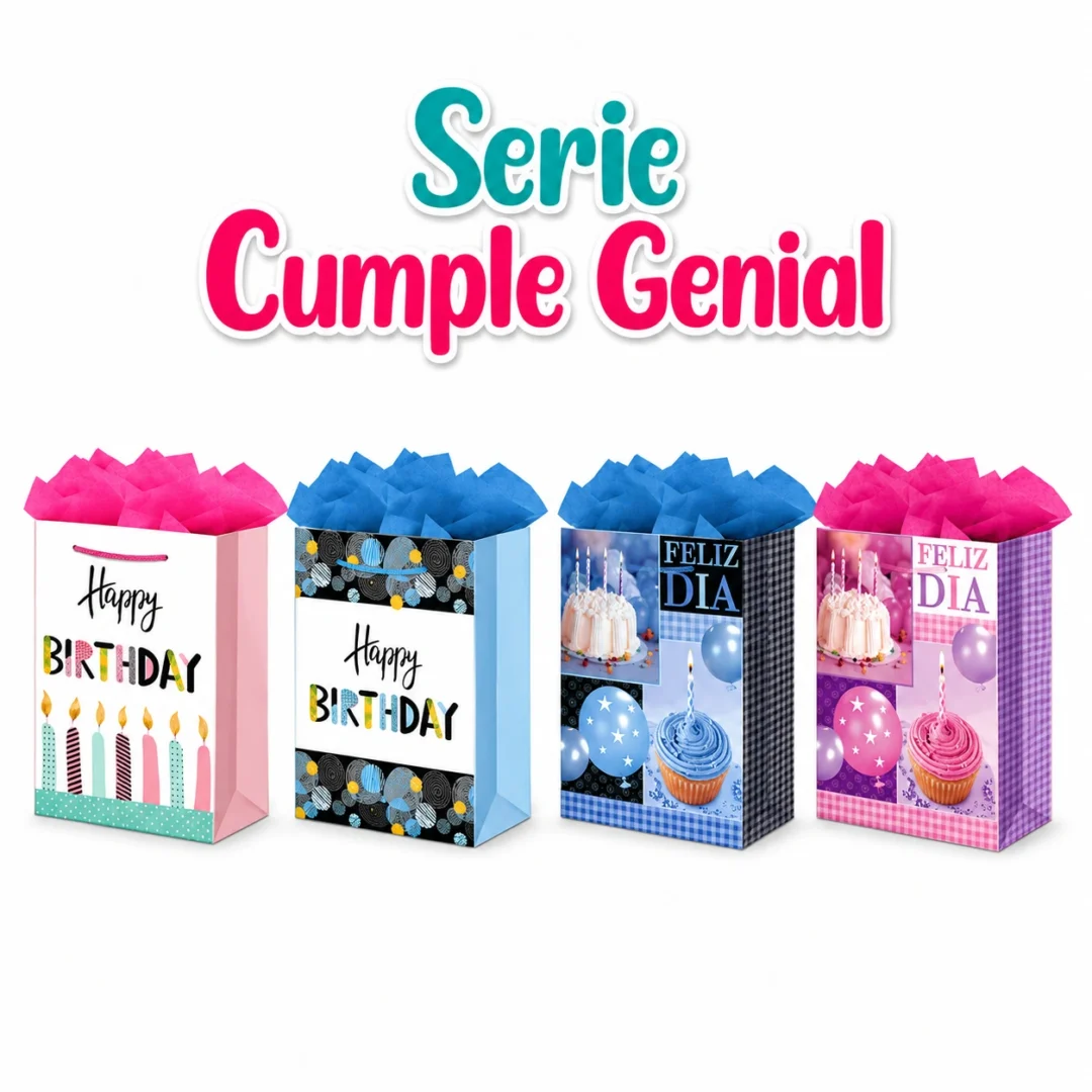 BOLSA PADI MEDIANA CUMPLE GENIAL